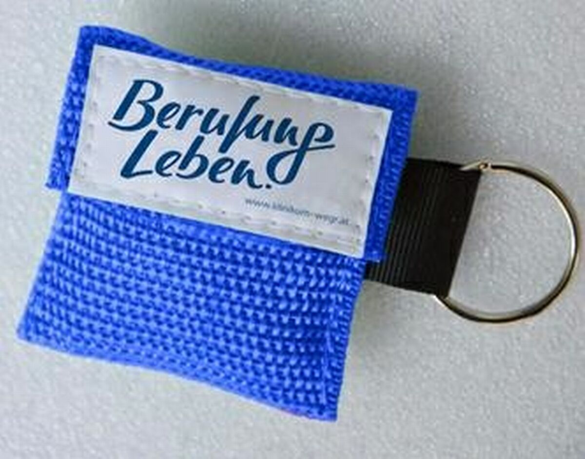 Beatmungstuch Life Key inkl. Anbringung Private Lable 2färbig - FS